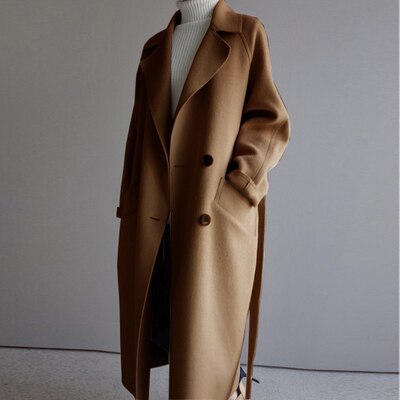 Sophie - Manteau Long en Laine pour Femmes pour l'Hiver