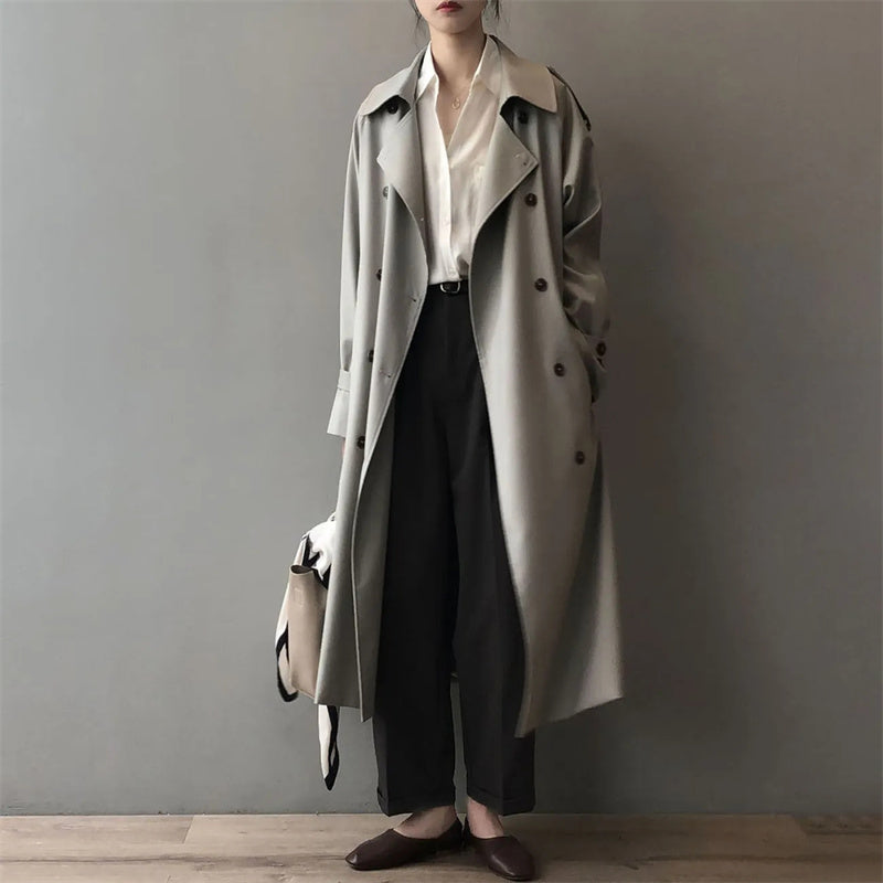 Taylor - Trenchcoat Oversize Classique pour l'Hiver pour Femmes