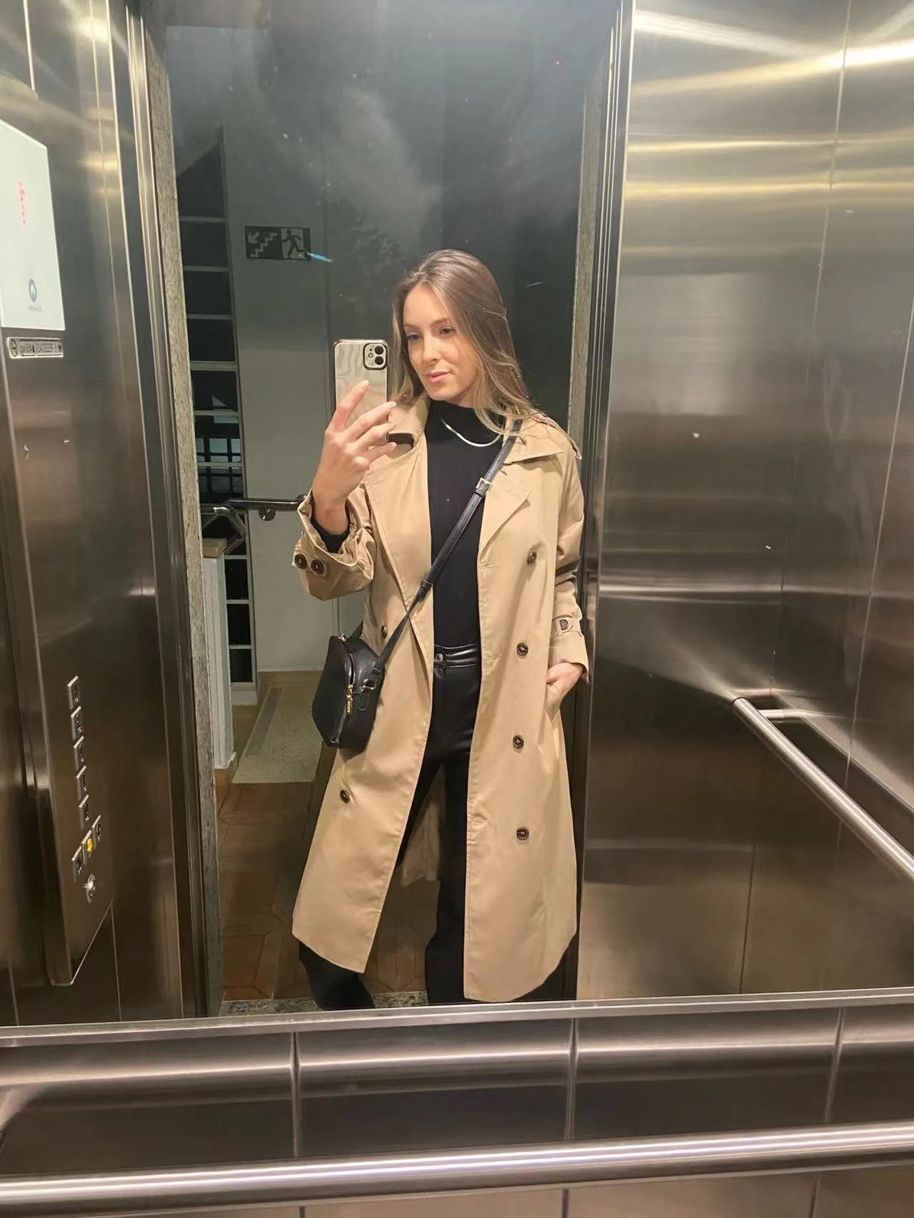 Taylor - Trenchcoat Oversize Classique pour l'Hiver pour Femmes
