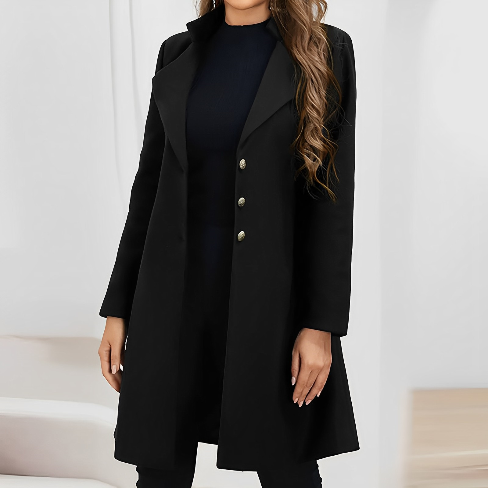 Carmina - Manteau d'Hiver en Laine Stylé pour Femmes