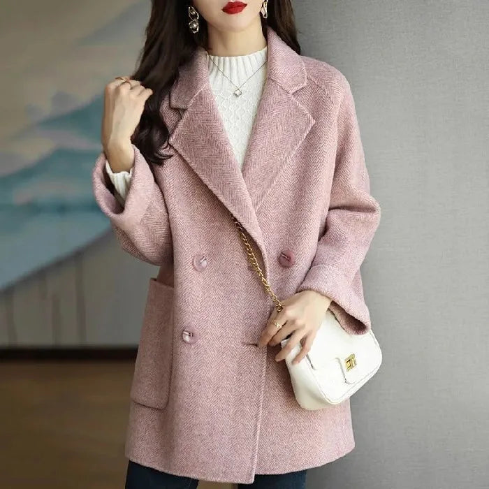 Manteau en Laine Élégant pour Femme Coupe Ajustée pour l'Hiver | Maya