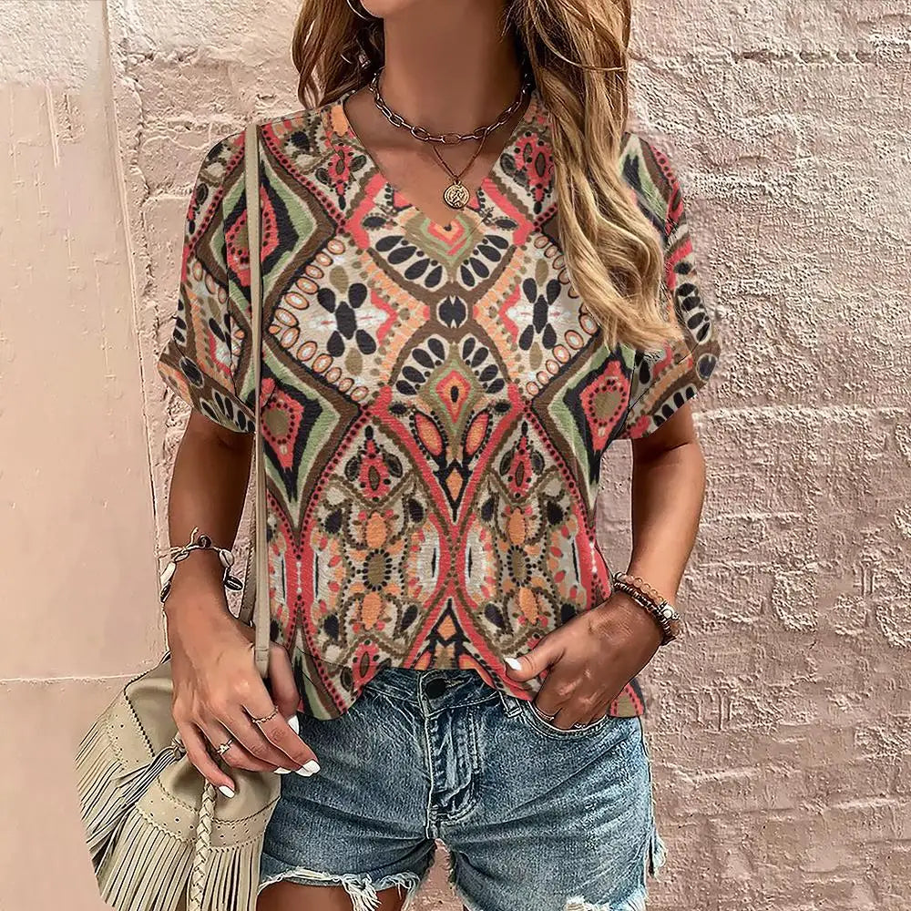Brenda - Chemise décontractée à manches courtes