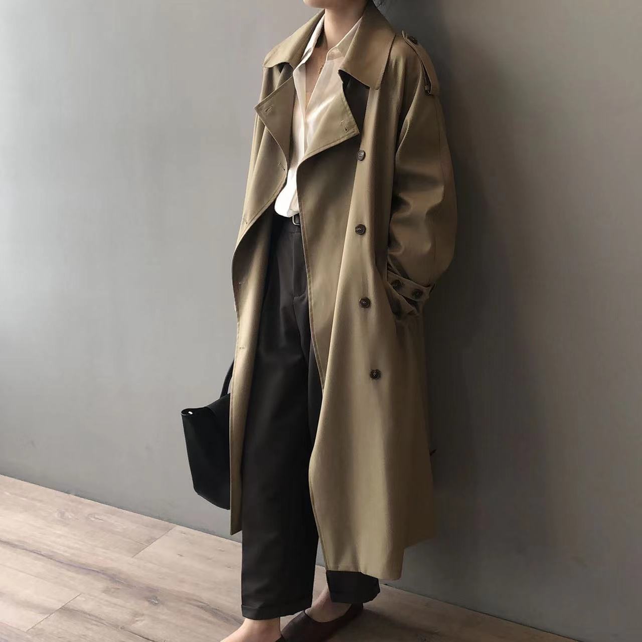 Taylor - Trenchcoat Oversize Classique pour l'Hiver pour Femmes
