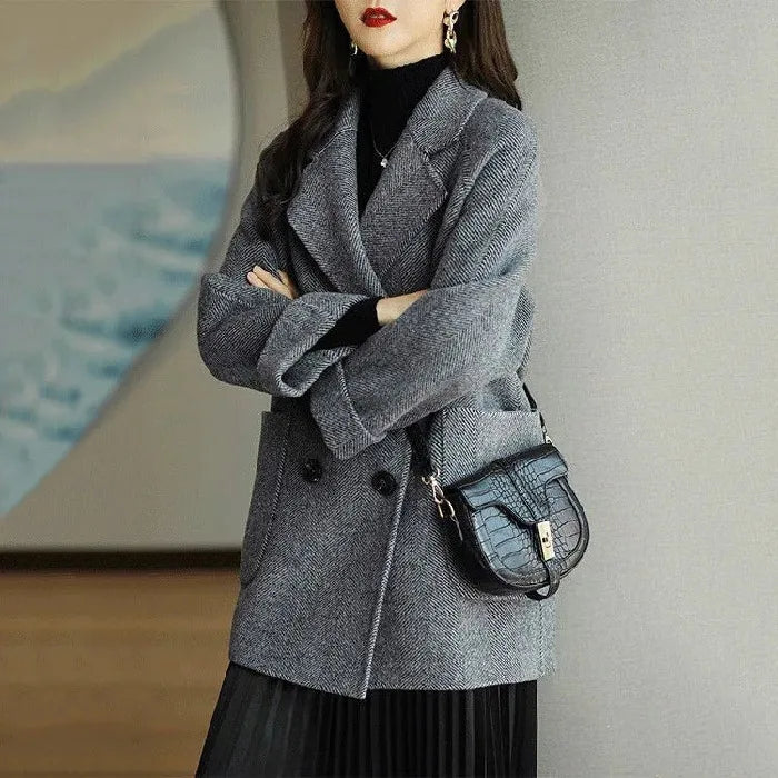 Manteau en Laine Élégant pour Femme Coupe Ajustée pour l'Hiver | Maya