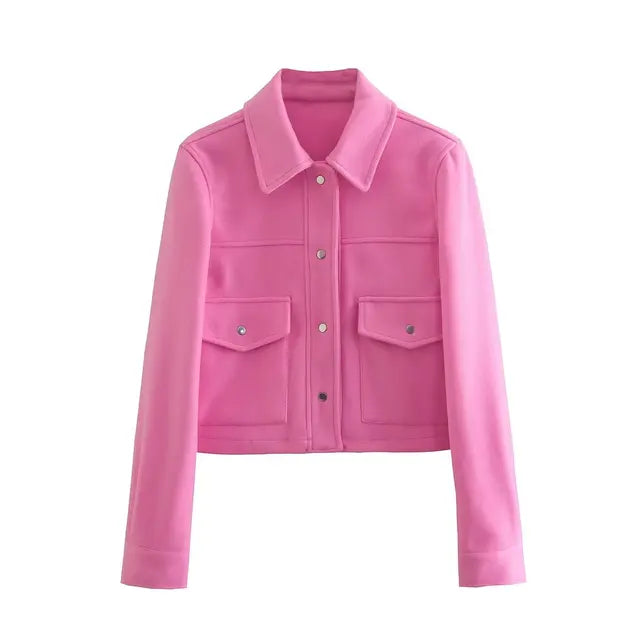 Lea - Veste Automnale Élégante avec Col Replié pour Femmes