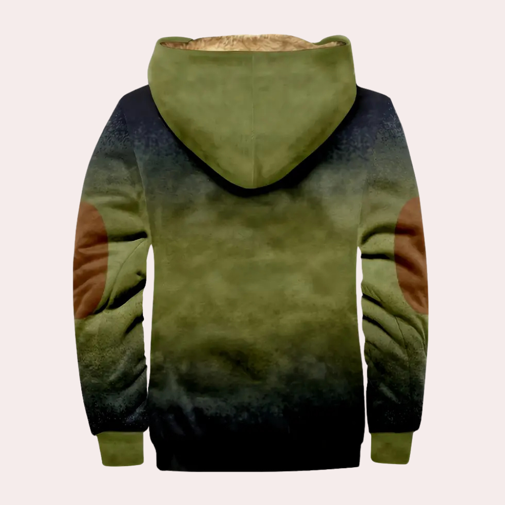 KIKA - Veste d'Hiver à Capuche pour Hommes