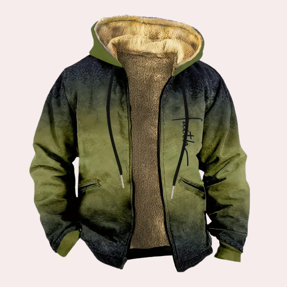 KIKA - Veste d'Hiver à Capuche pour Hommes