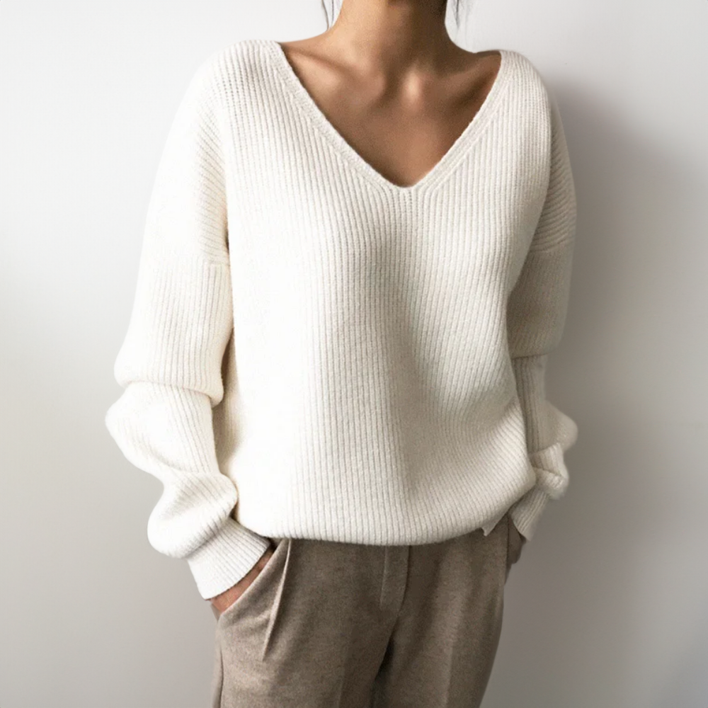Julia - Pull Doux Tricoté Élégant et Confortable pour l'Automne pour Femmes