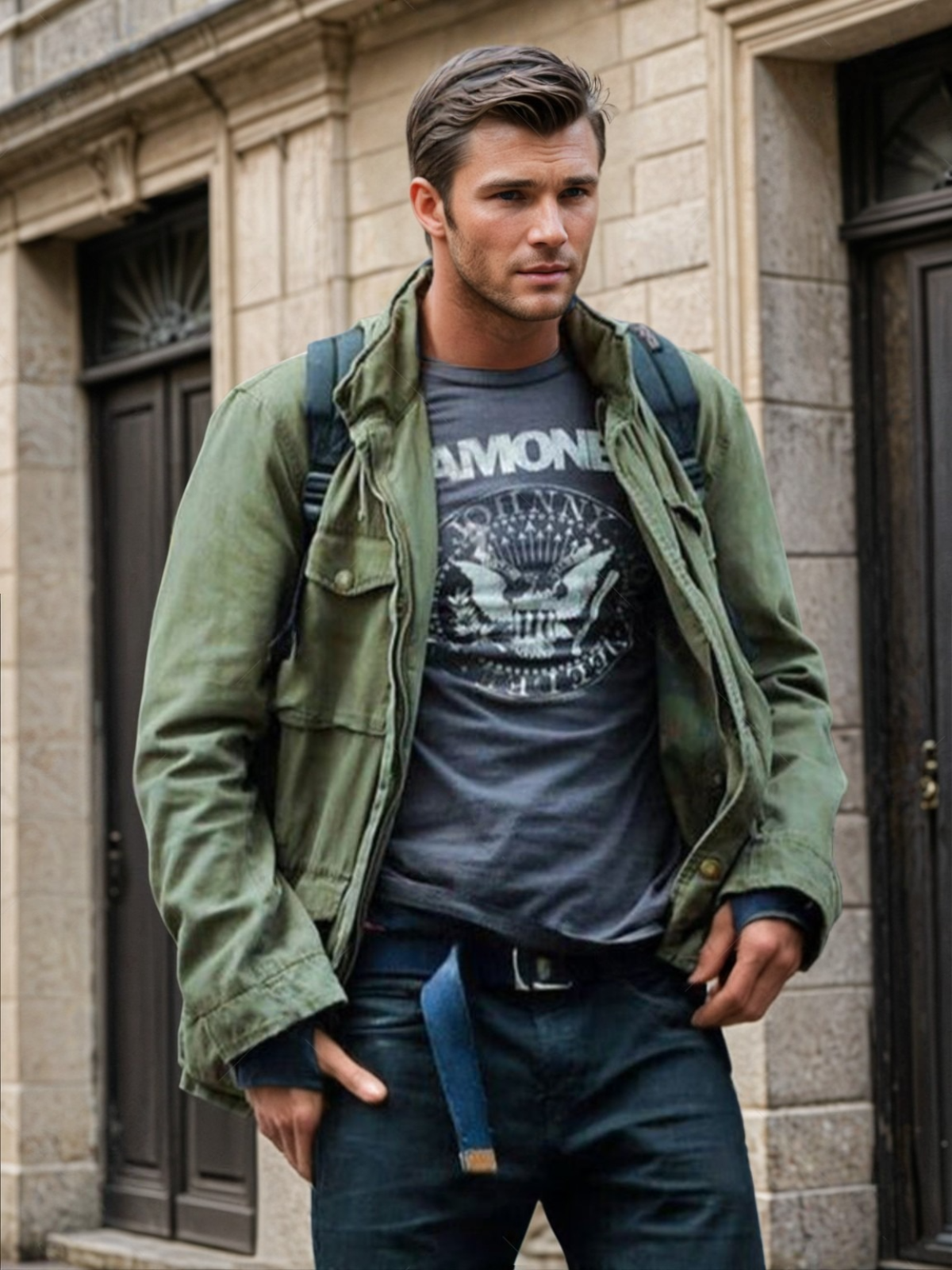 Phileas - Veste légère M-65 décontractée pour homme, élégance et praticité
