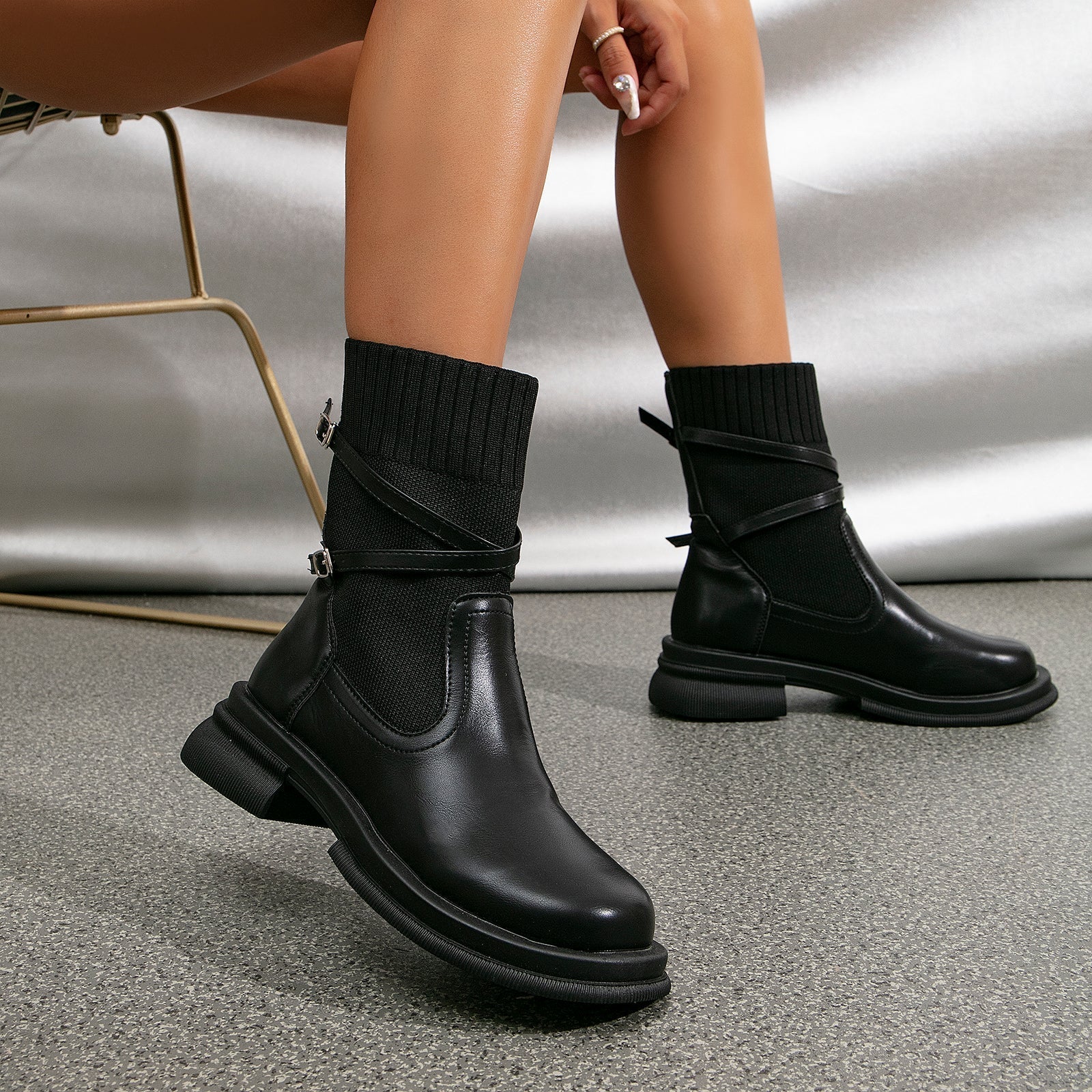 Jana - Bottines Élégantes avec Brides pour Femmes