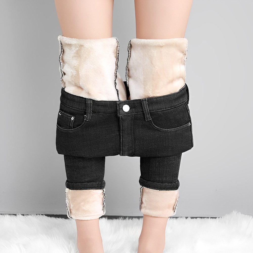 Wendy - Jeans en Polaire Stylés et Chauds pour l'Hiver pour Femmes