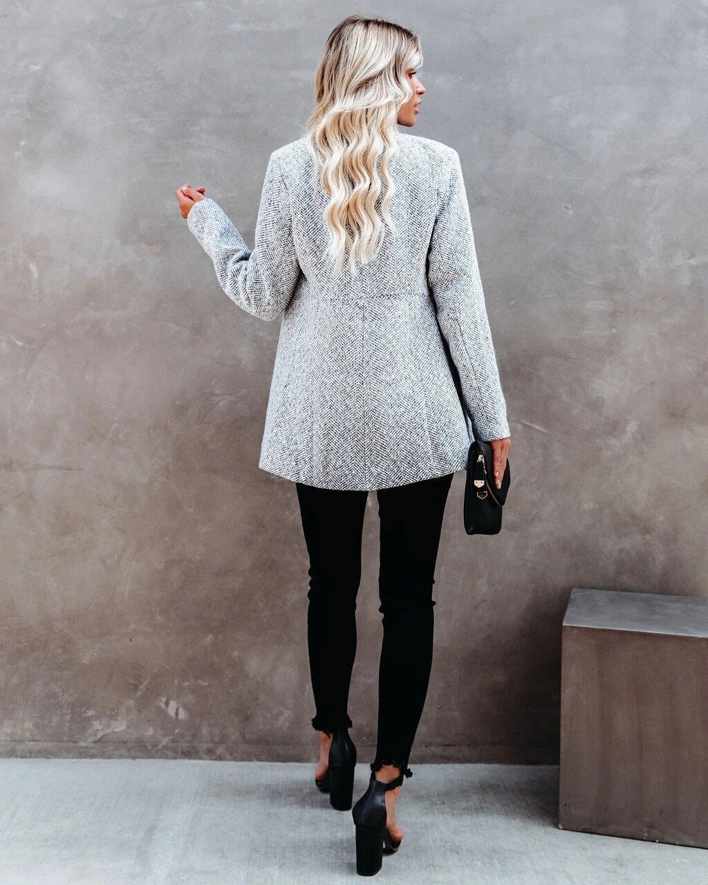 Kath - Veste en Tweed Stylée pour la Saison de Transition pour Femmes