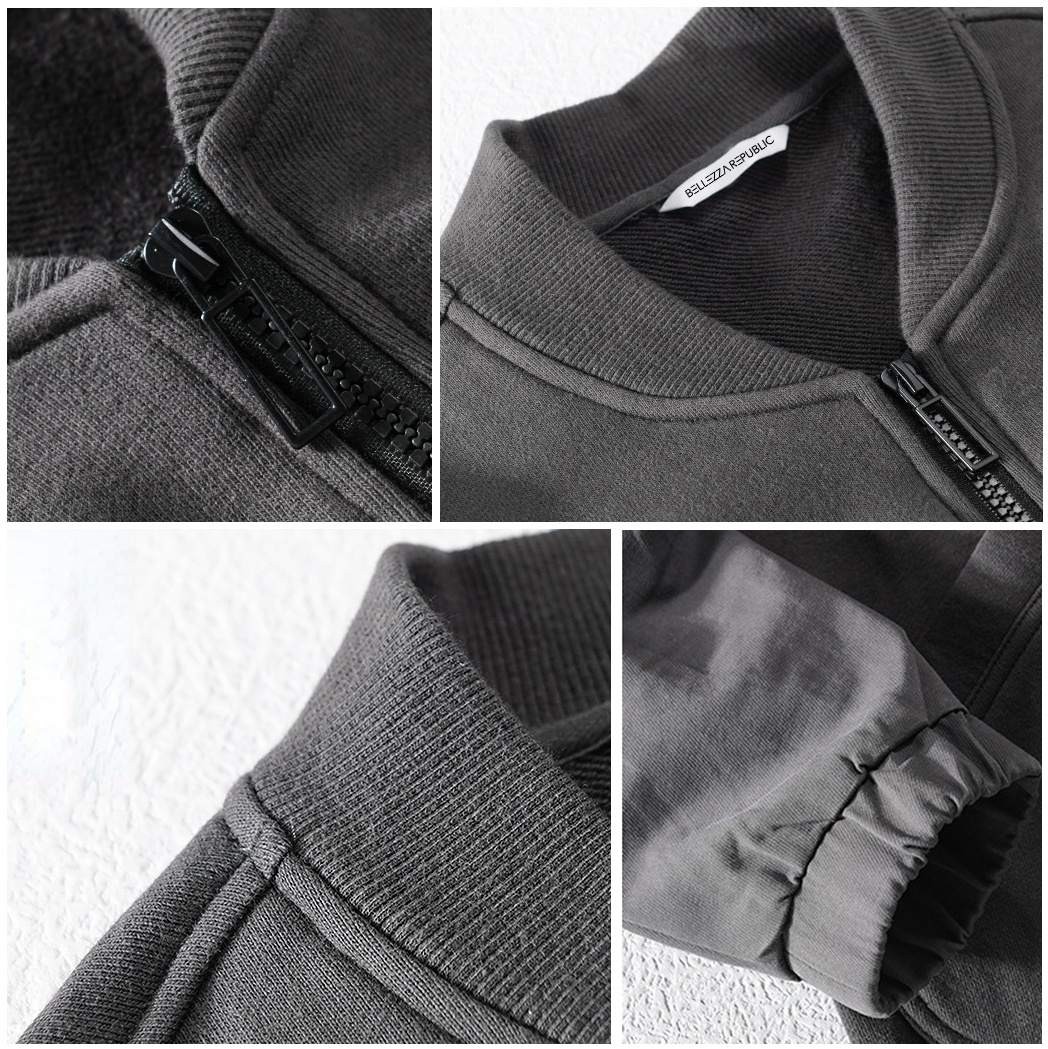 Nolan - Veste en Coton Gris Stylée avec Grandes Poches Patch pour l'Été pour Hommes