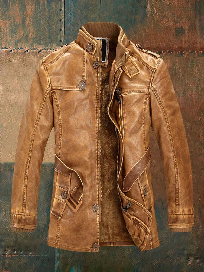 Veste en Cuir Vintage pour Hommes