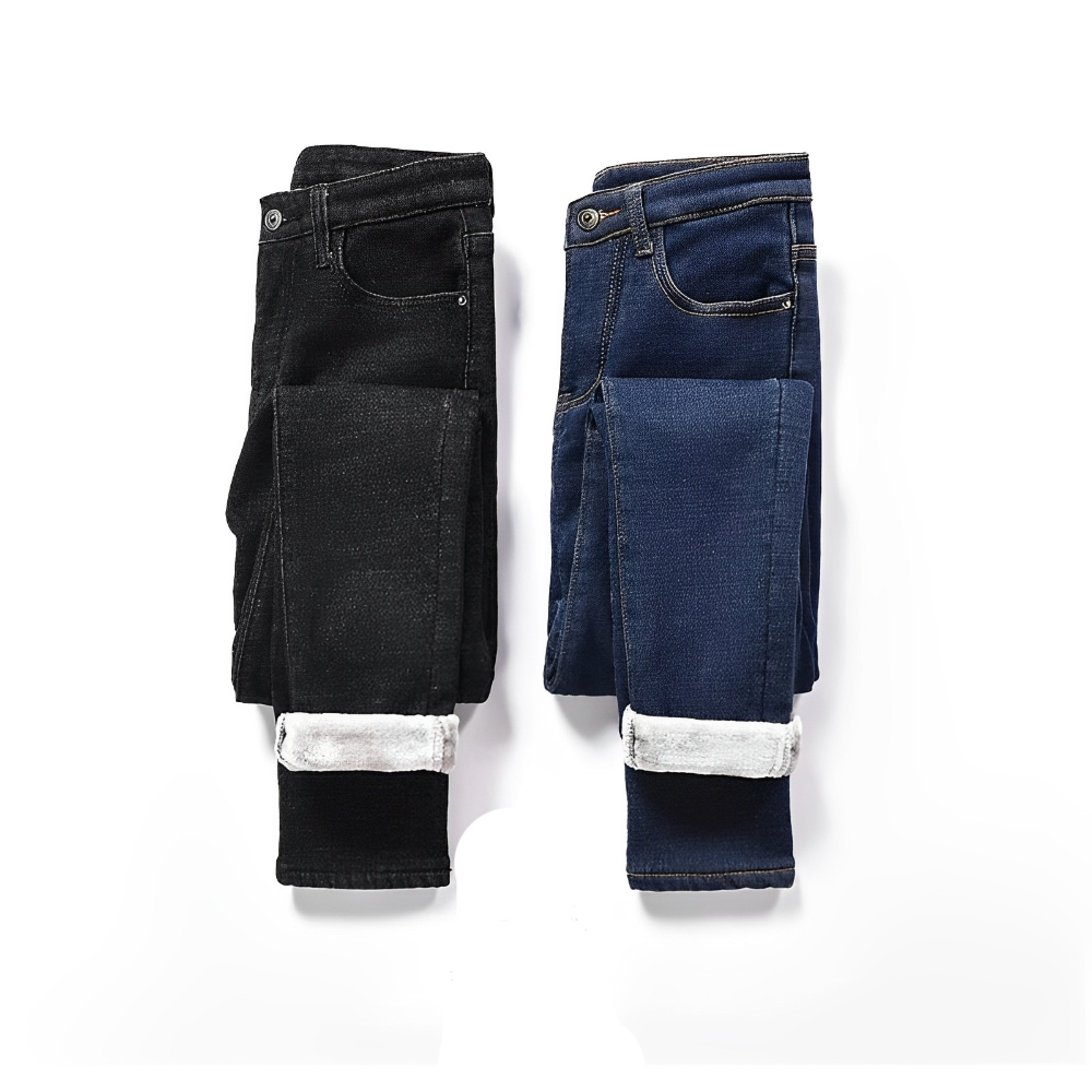 Wendy - Jeans en Polaire Stylés et Chauds pour l'Hiver pour Femmes