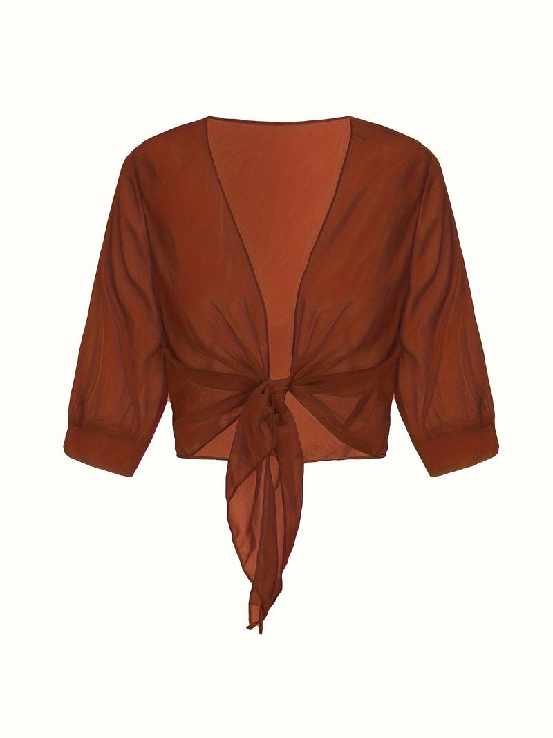 Evangeline | Blouse à Devant Ouvert