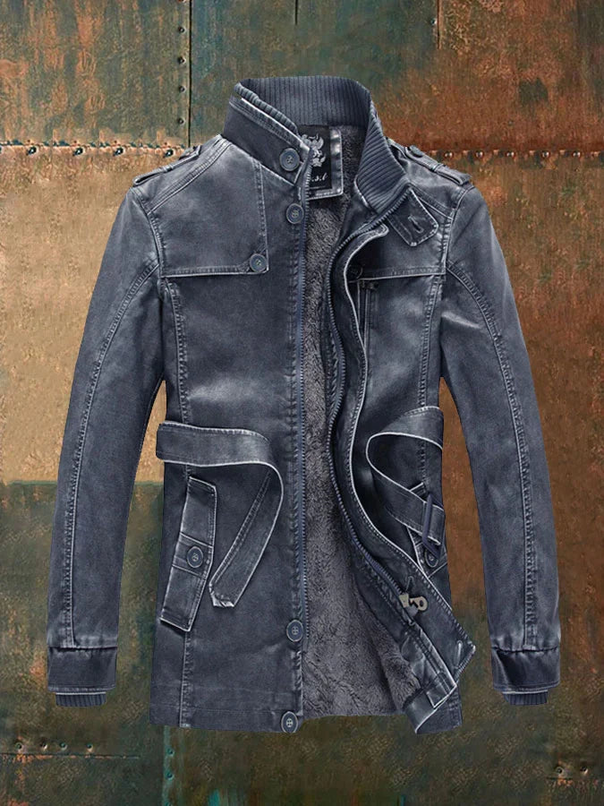 Veste en Cuir Vintage pour Hommes