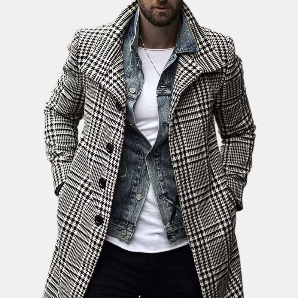 CHRISTOPHER - Manteau à Carreaux Élégant pour Homme