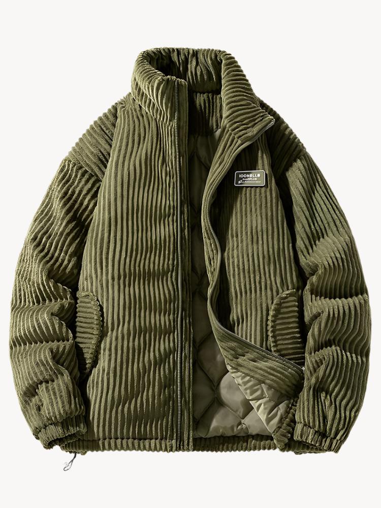 Eugène | Veste Homme en Velours Côtelé Rembourrée avec Poches Latérales