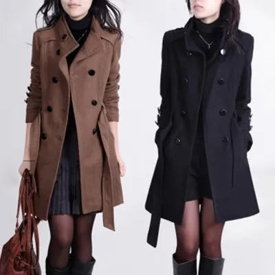 Lena - Manteau Long Élégant pour Femmes