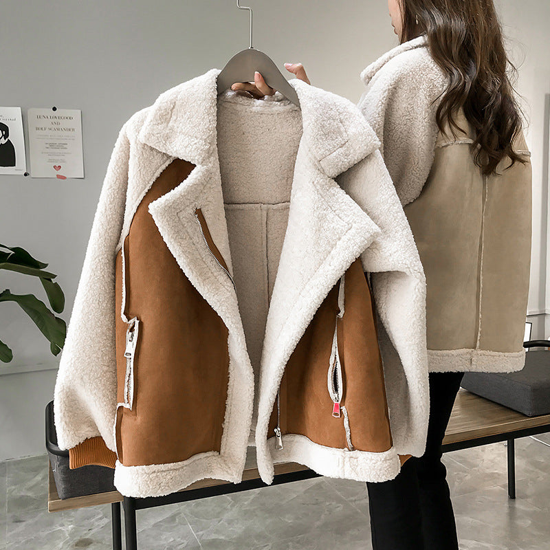 Jacky - Manteau d'Hiver en Suède pour Femmes