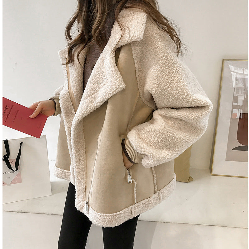 Jacky - Manteau d'Hiver en Suède pour Femmes