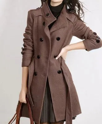 Lena - Manteau Long Élégant pour Femmes