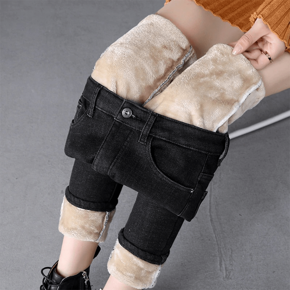 Wendy - Jeans en Polaire Stylés et Chauds pour l'Hiver pour Femmes