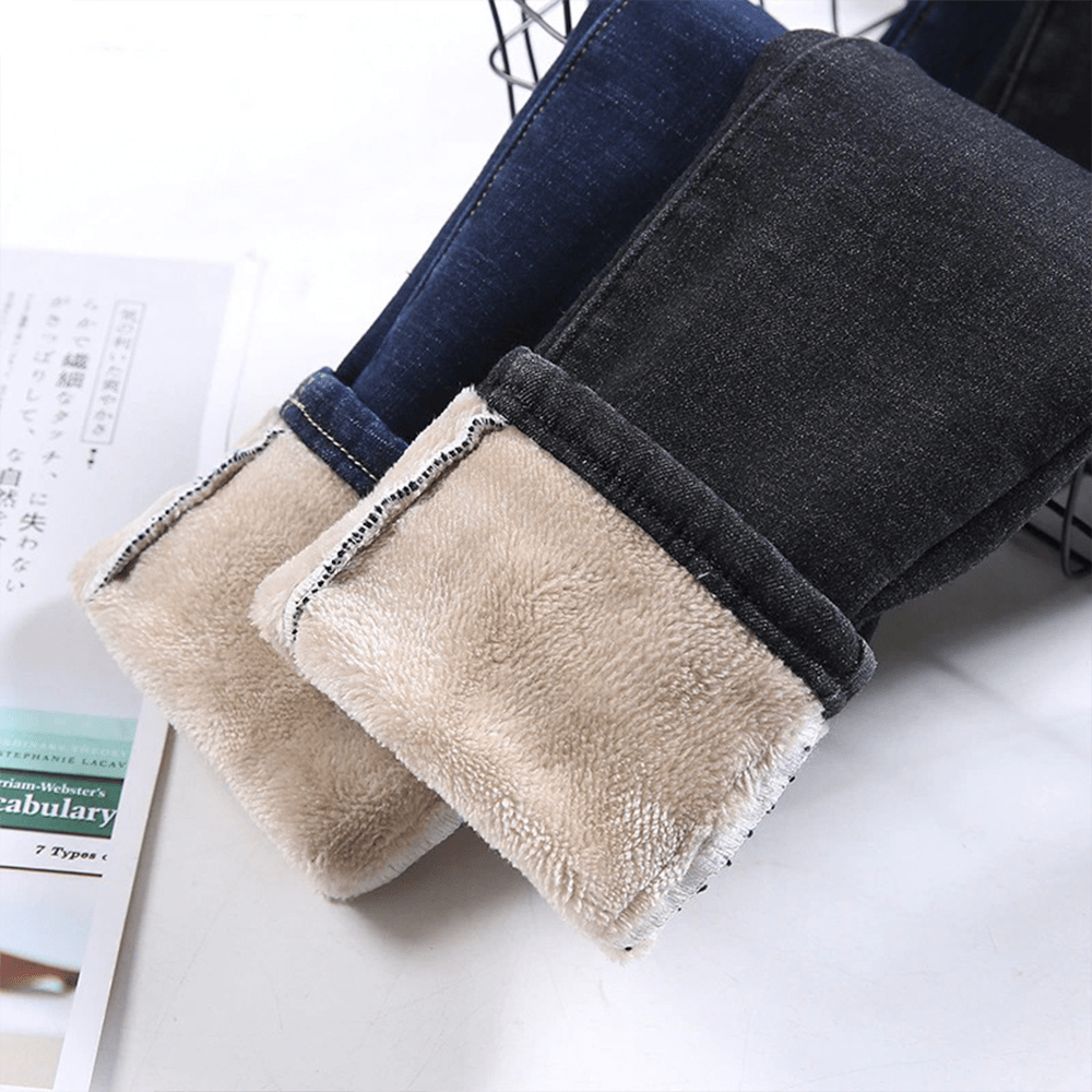 Wendy - Jeans en Polaire Stylés et Chauds pour l'Hiver pour Femmes