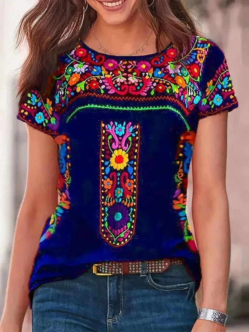 Birdie - Chemise à manches courtes avec encolure ronde