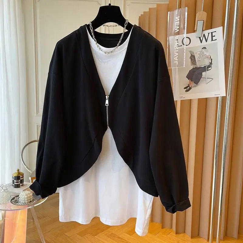 Amelia - Sweat-shirts à col rond et manches longues