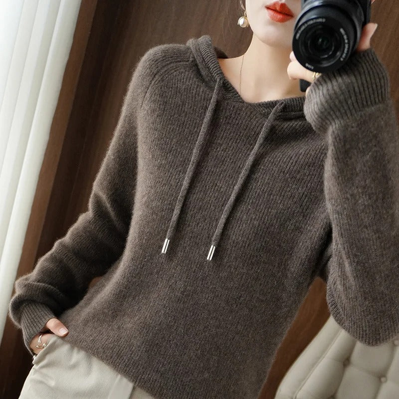 Dorothy - Pull en tricot à capuche