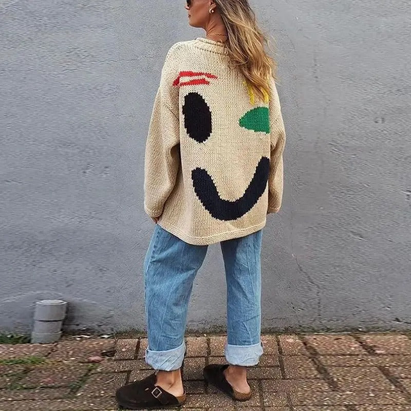 Nancy - Pull tricoté oversize pour femme