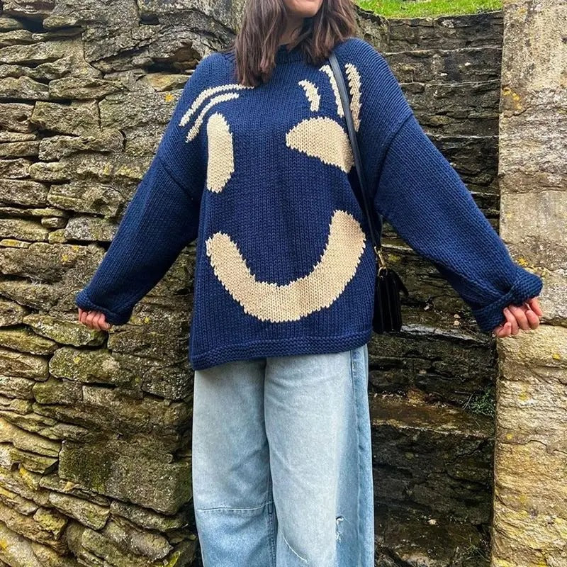 Nancy - Pull tricoté oversize pour femme