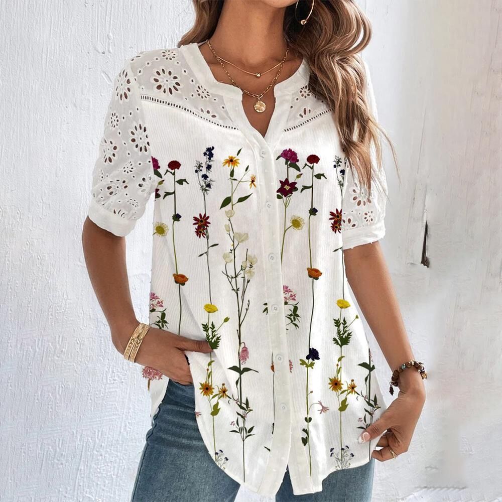 Élodie - Blouse Vive pour un Look Éclatant pour Femmes