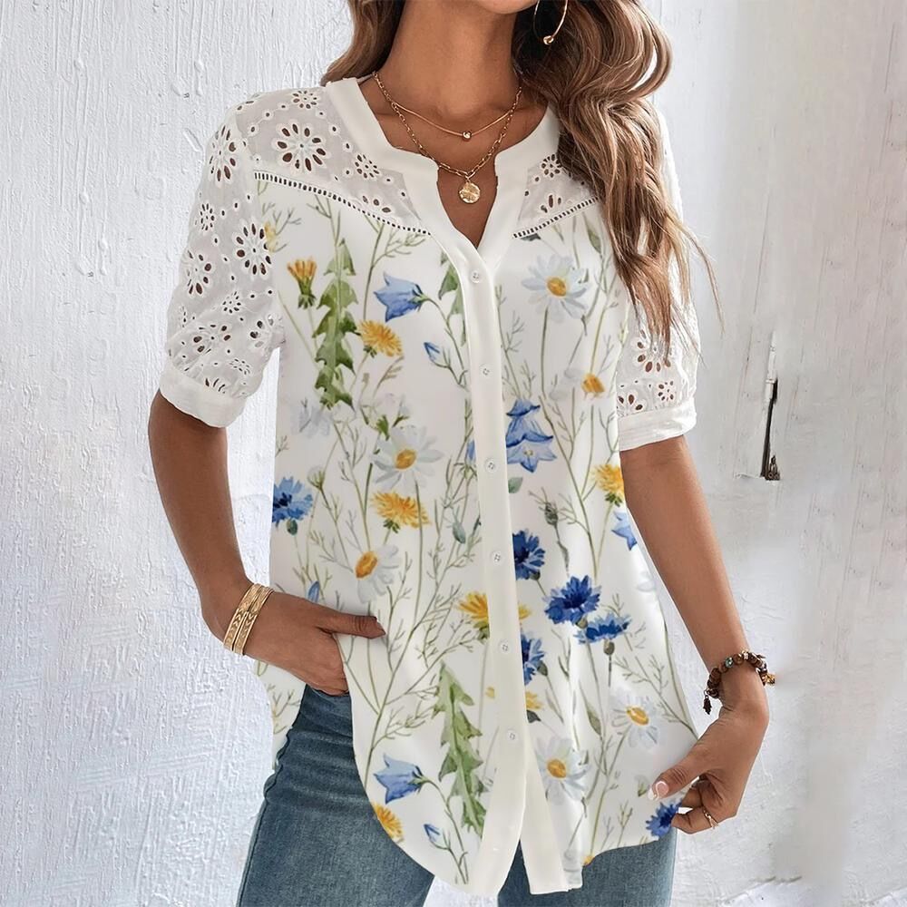 Élodie - Blouse Vive pour un Look Éclatant pour Femmes