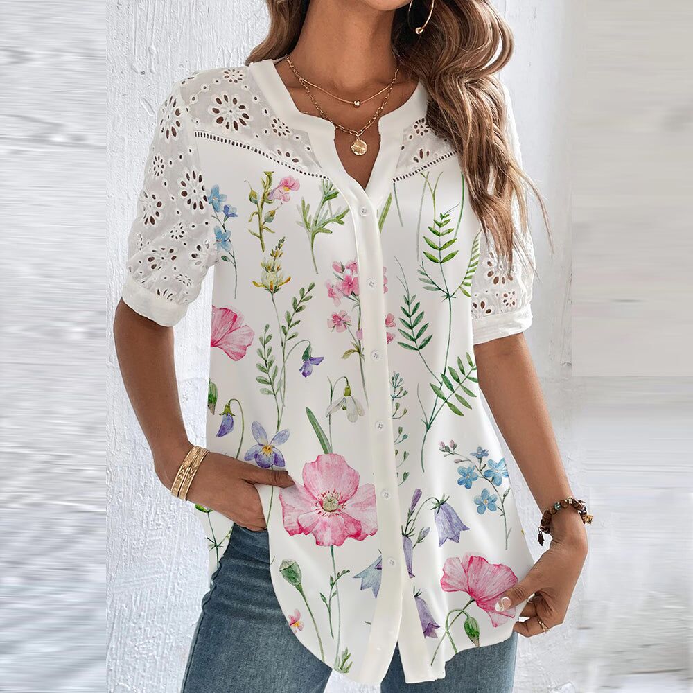 Élodie - Blouse Vive pour un Look Éclatant pour Femmes