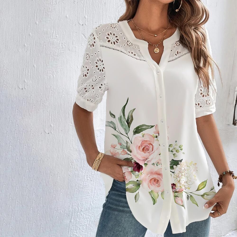 Élodie - Blouse Vive pour un Look Éclatant pour Femmes