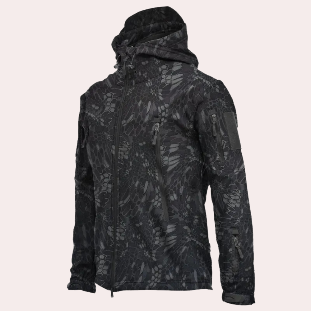 PEKELO - Veste à Capuche Coupe-Vent pour Hommes