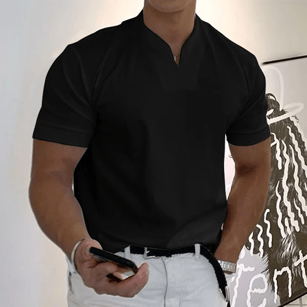 Flavien - T-shirt à manches courtes pour gentleman, élégant et confortable pour chaque occasion