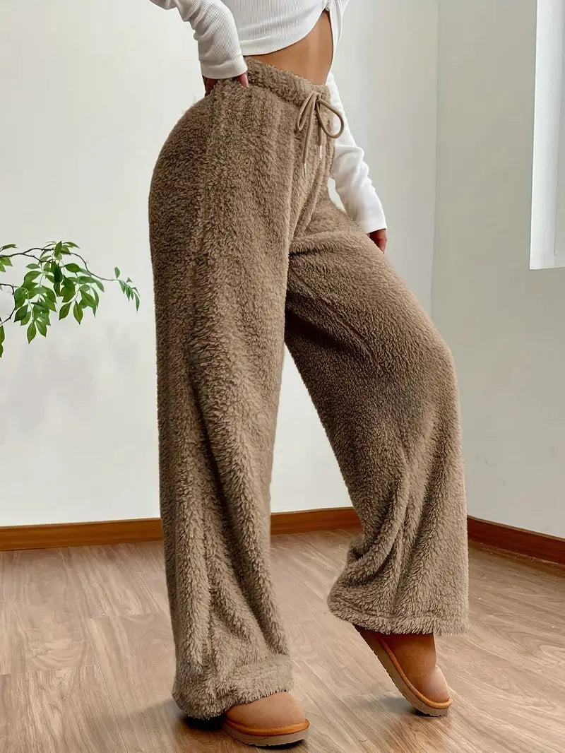 Patricia - Pantalon large avec cordon de serrage à la taille