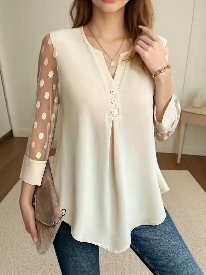 Blouse élégante avec fermeture à boutons pour femmes