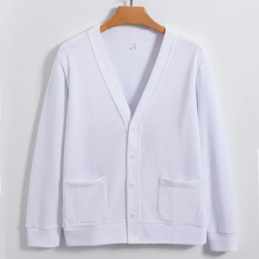 Cardigan Boutonné uni pour Hommes