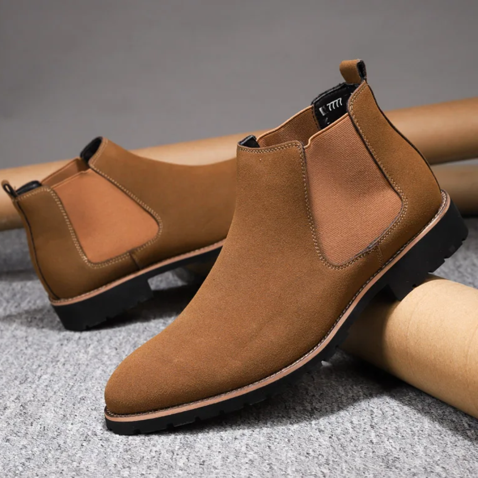 Damien | Bottines Chelsea pour Homme avec Semelle Profilée et Côtés Élastiques