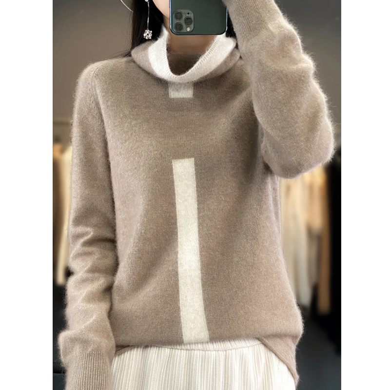 Cressida | Pull Turtleneck Doux Tricoté pour Femme, Design Minimaliste, Confort et Élégance