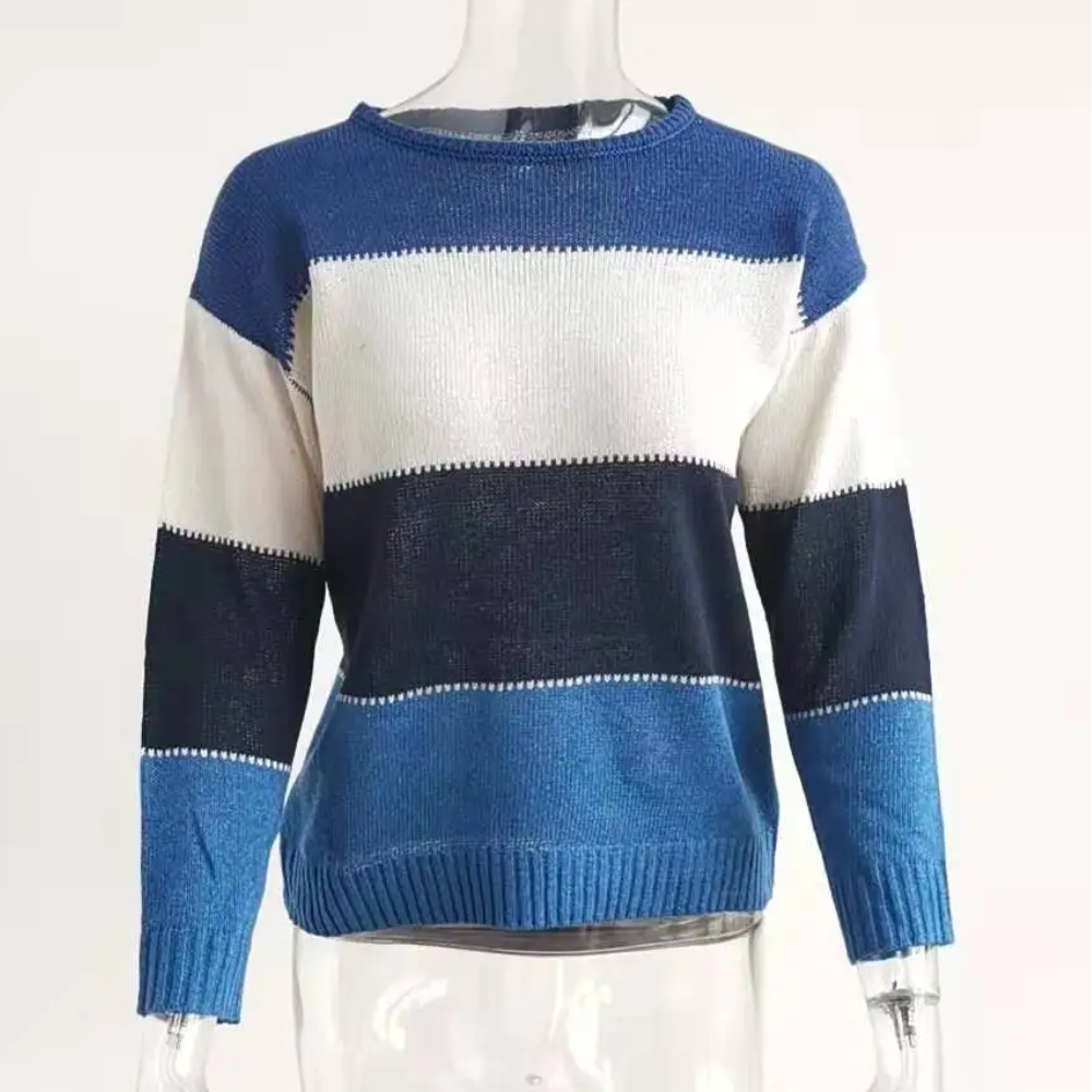 Pull Casual Tricoté Chaleureux et Élégant Femme