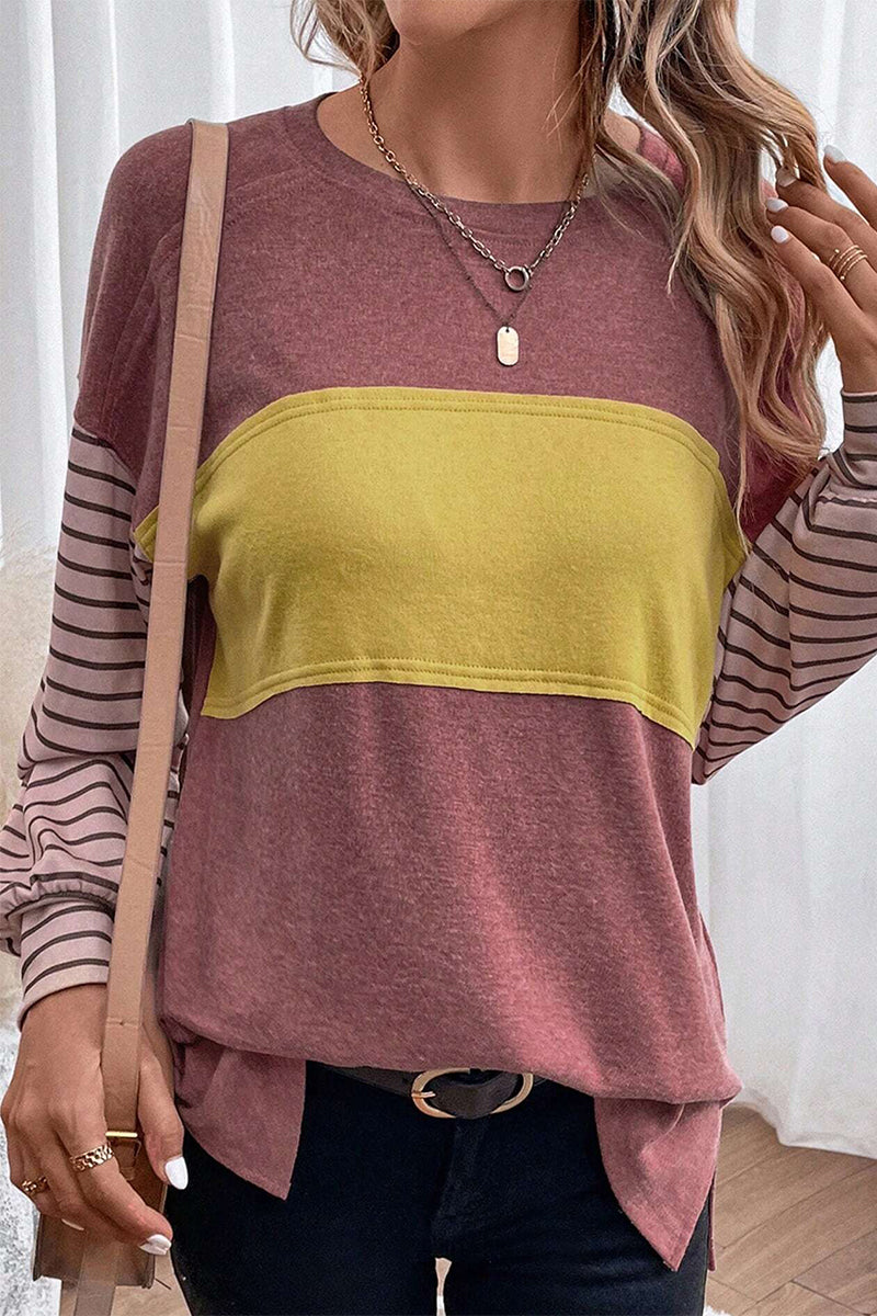 Madeleine | Pull Loose à Manches Rayées Bicolores pour Femme