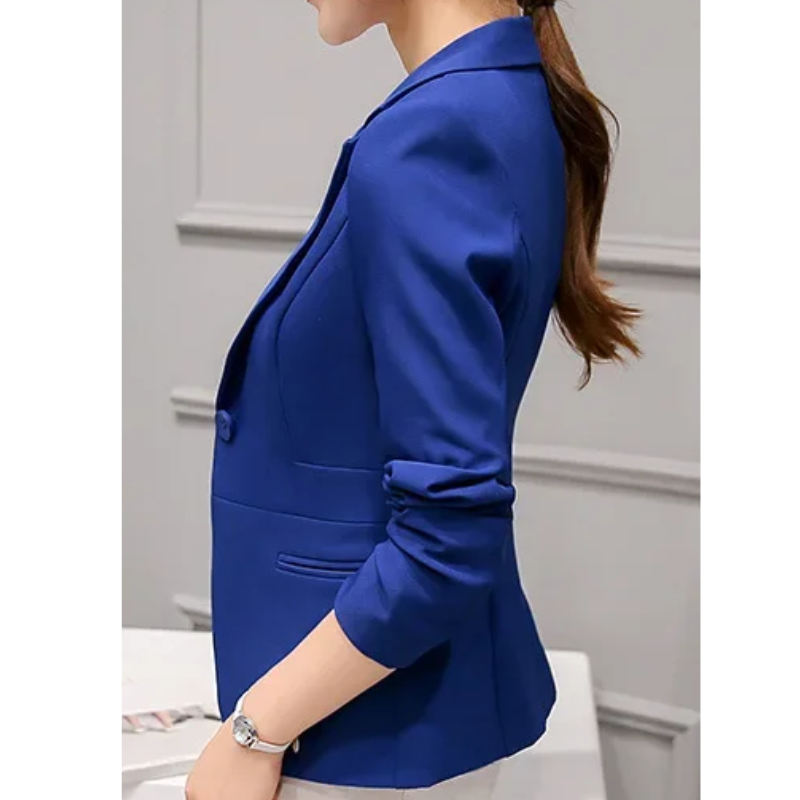 Amélie - Blazer Stylé à Bouton Unique pour Femme Automne