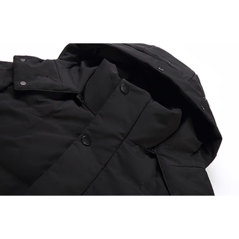 Cédric | Manteau Long d’Hiver pour Homme avec Capuche Réglable et Doublure Matelassée