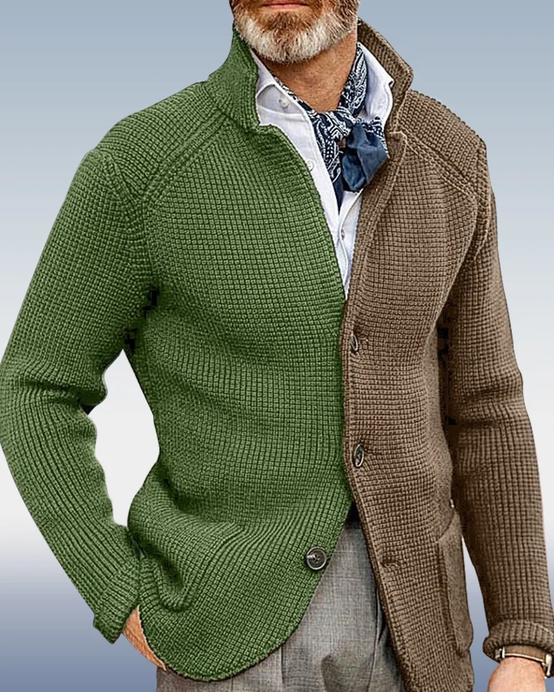 Cardigan Bicolore pour Hommes